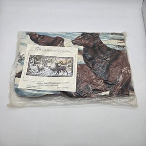 Snow Deer Cotton Printed Wall Tapestry